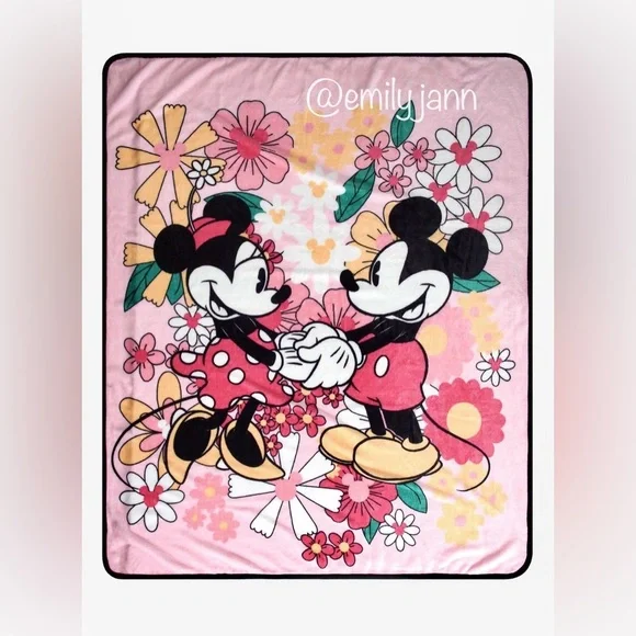 Mickey and🌺Minnie Mouse Blanket - Picture 3 of 6
